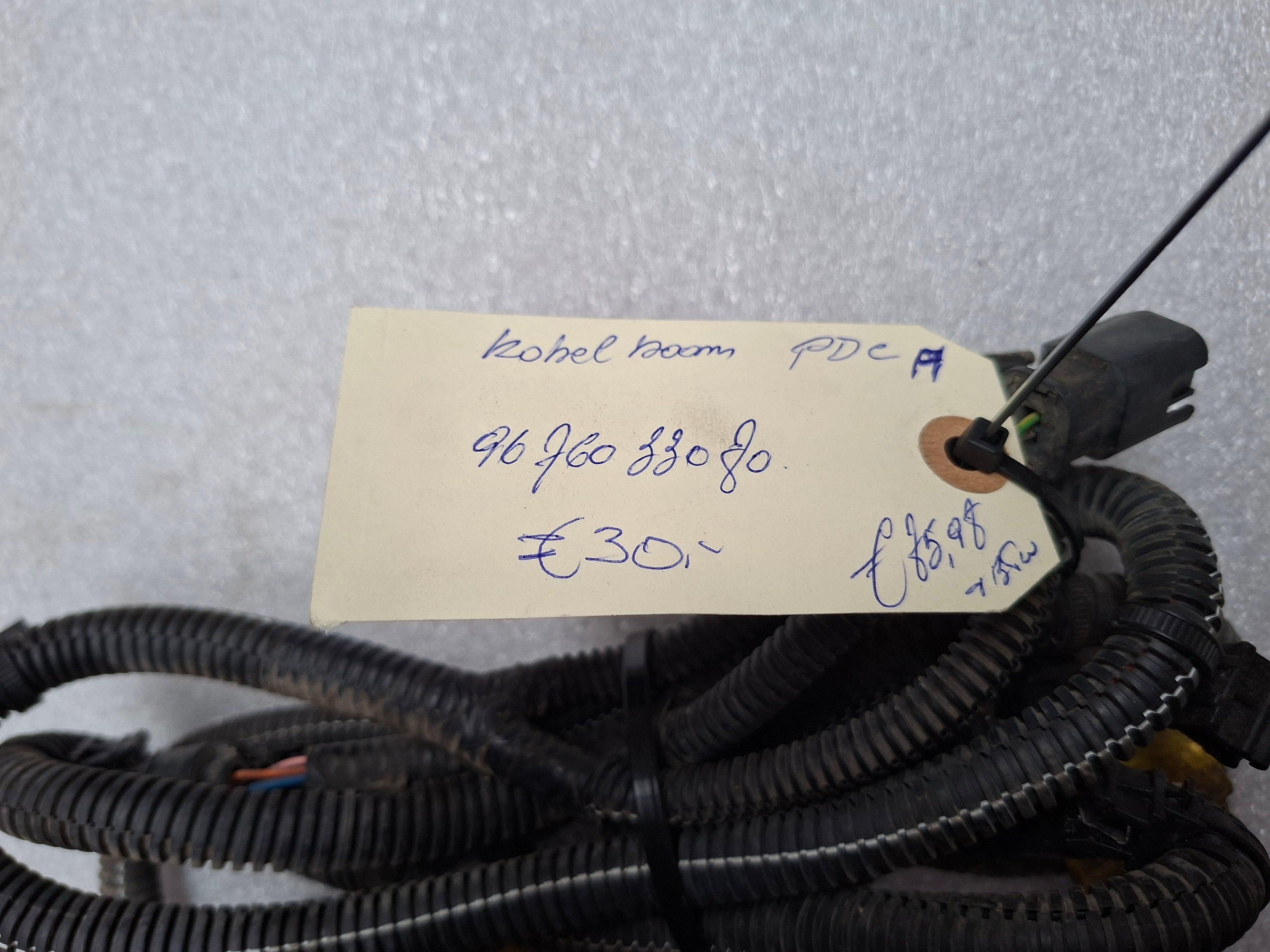 Originele PDC kabelboom parkeersensoren Peugeot 208 Fase 1