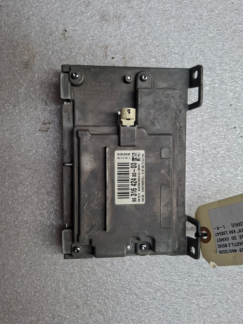 Origineel tweedehands multischerm Peugeot 208 Fase 1 - boordcomputer display - OEM (98 316 424 80)