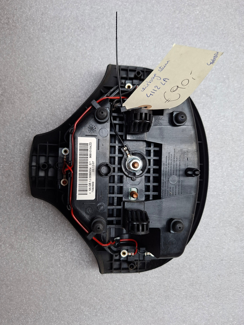 Originele tweedehands stuurairbag Peugeot 308 T7 - geïntegreerd in stuurwiel - OEM (4112 LA)