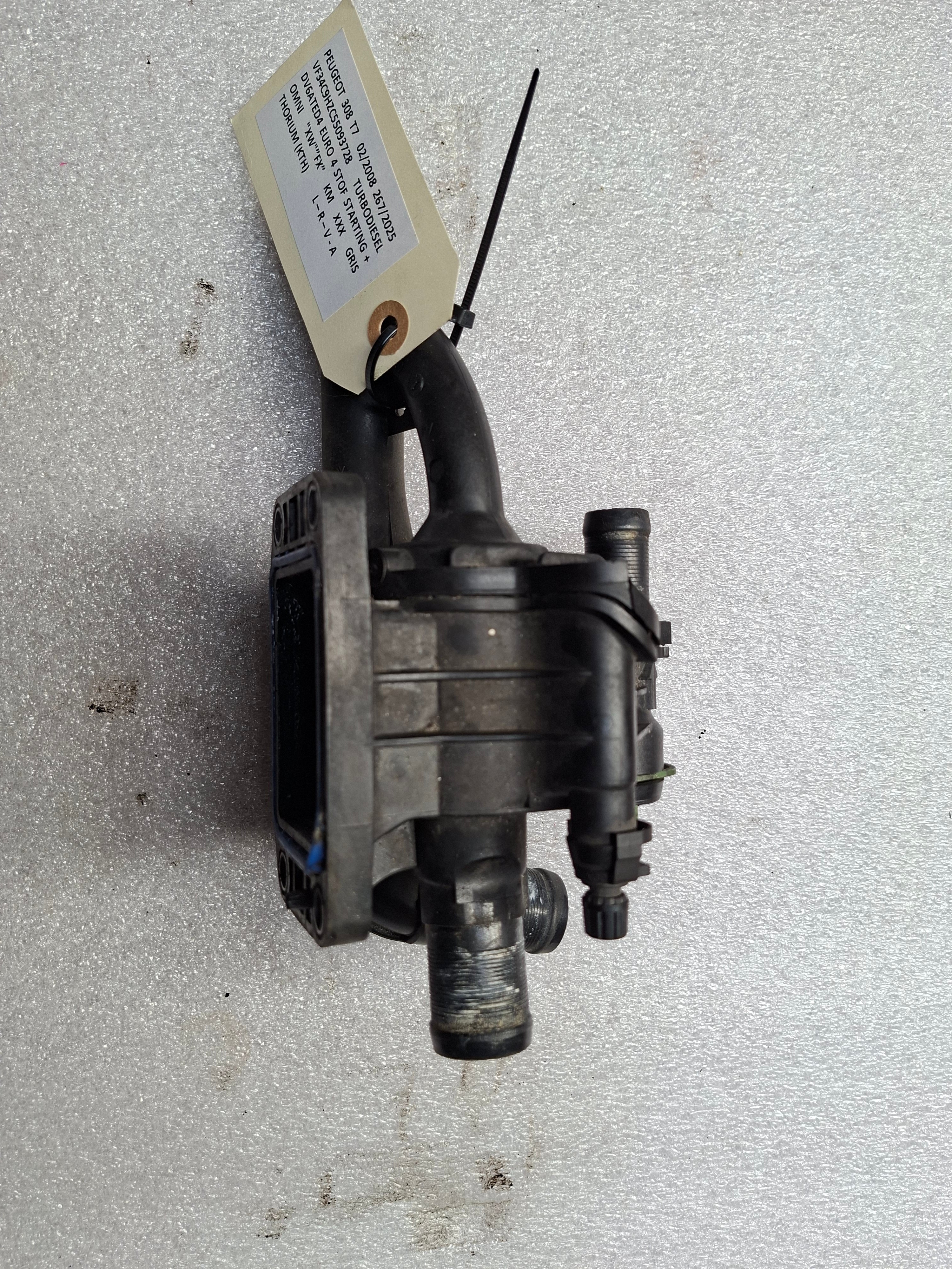 Origineel tweedehands thermostaathuis Peugeot 308 T7 1.6 HDi - motorcode DV6TED4 - OEM (1336 AF)