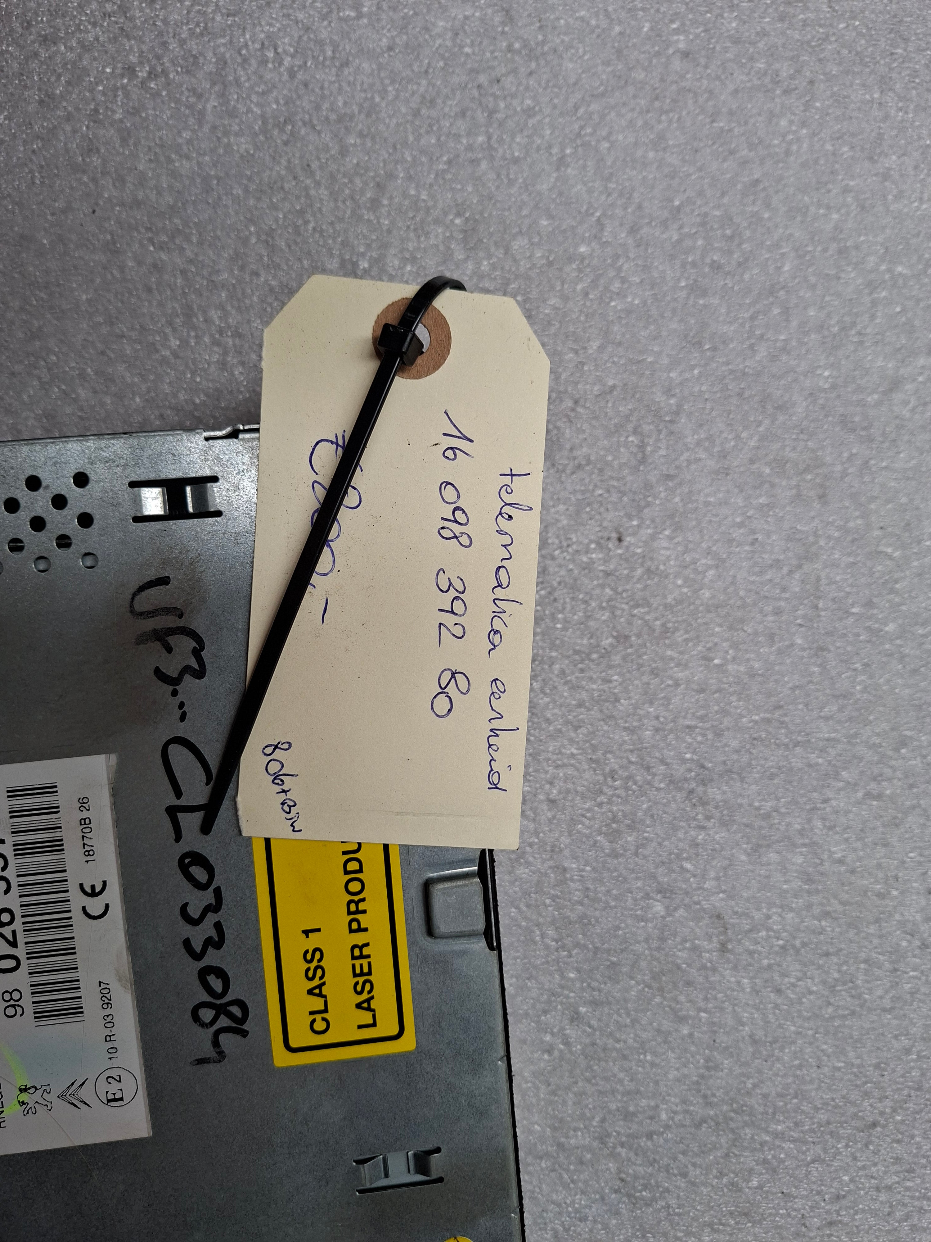 Tweedehands originele telematica-eenheid Peugeot 508 Fase 1 – OEM 16 098 392 80