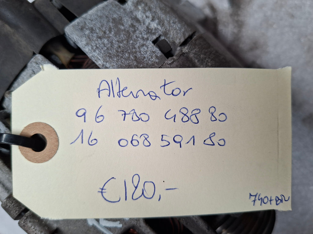 **`alternator Peugeot 508 fase 1 2.0 HDi DW10BTED4 - OEM 96 780 488 80 / 16 068 591 80`**