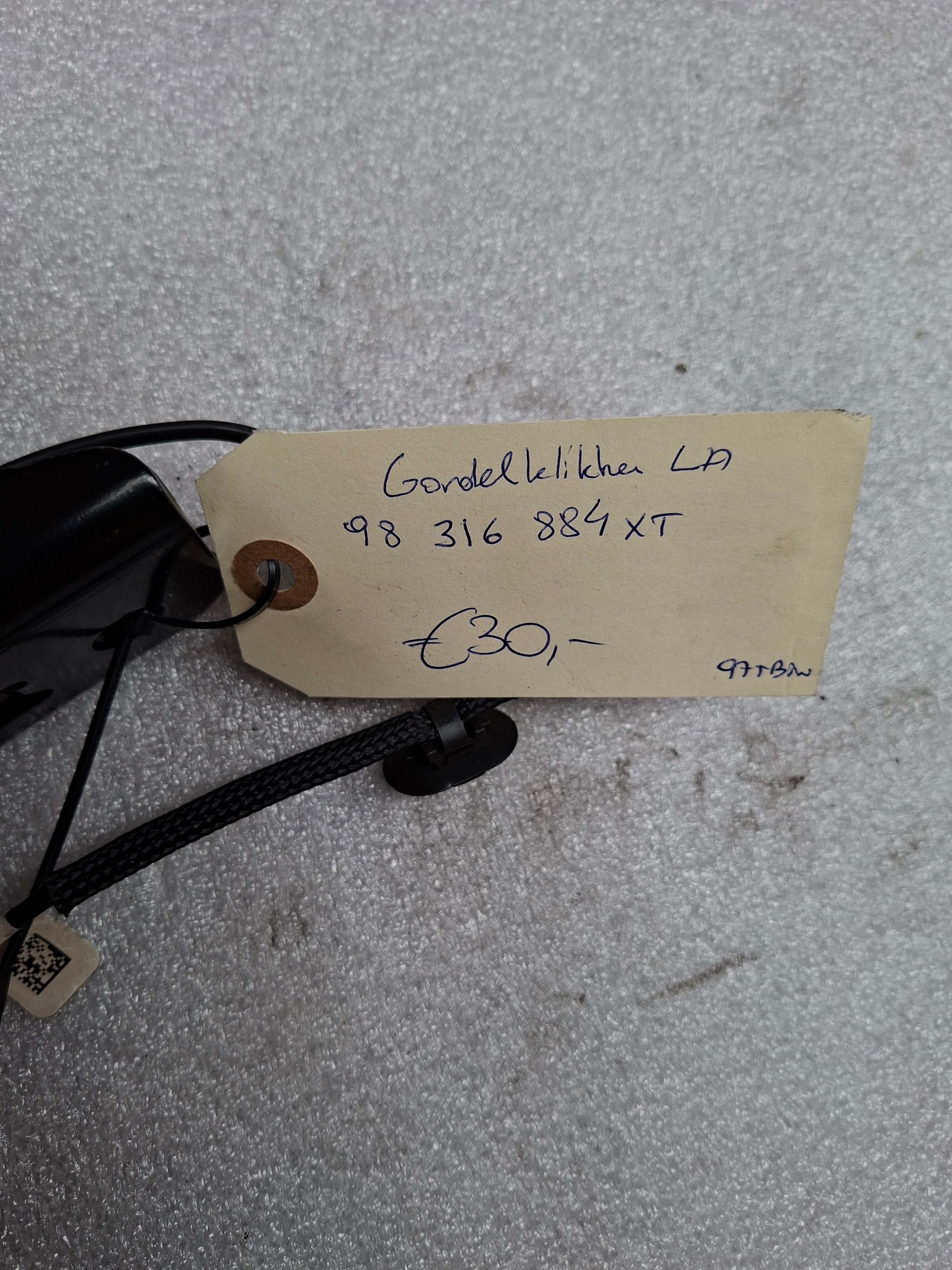 gordelklikker linksachter Peugeot 508 R8 - OEM 98 316 884 XT