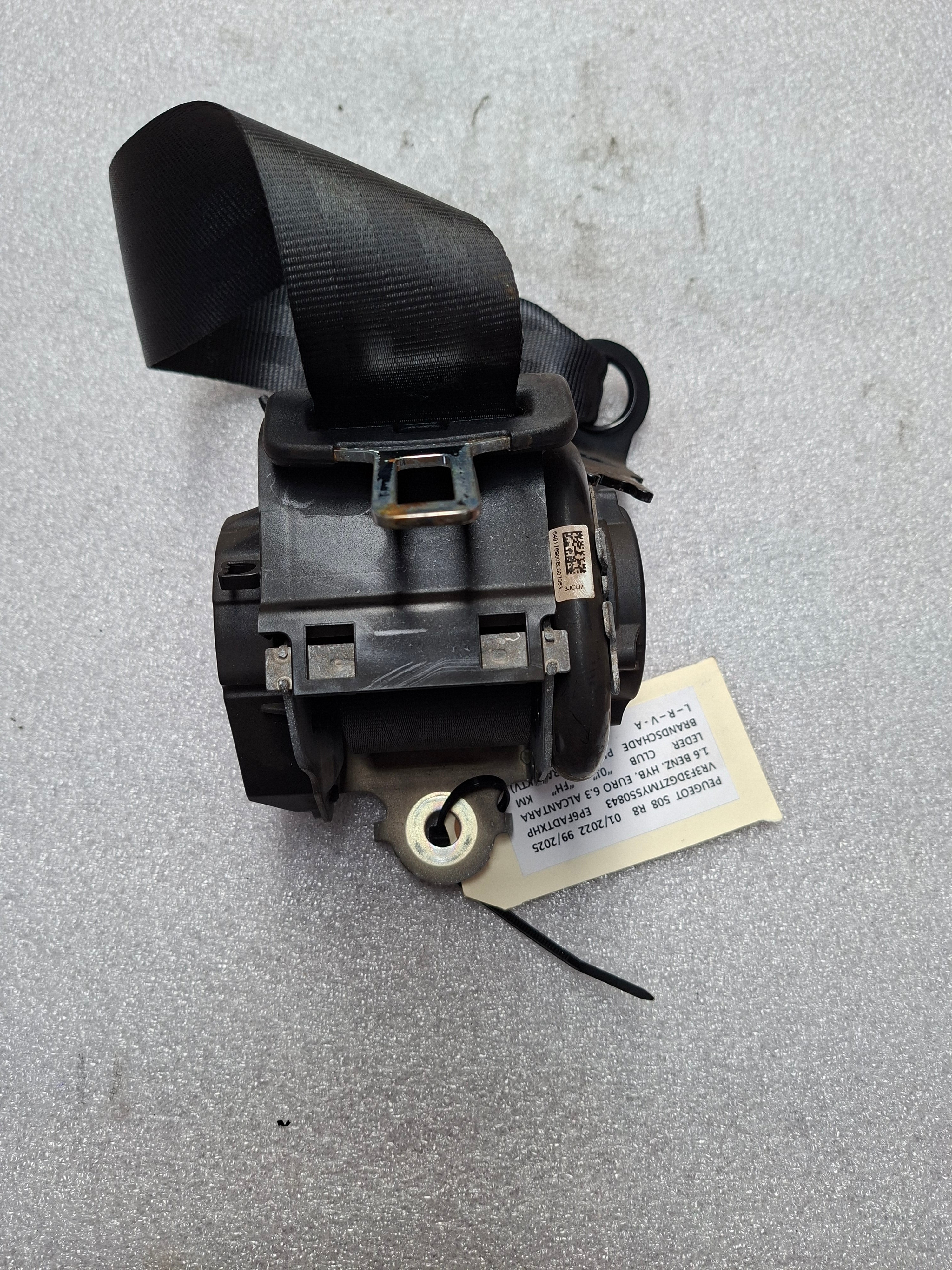 veiligheidsgordel rechtsachter Peugeot 508 R8 - OEM 98 135 302 XX