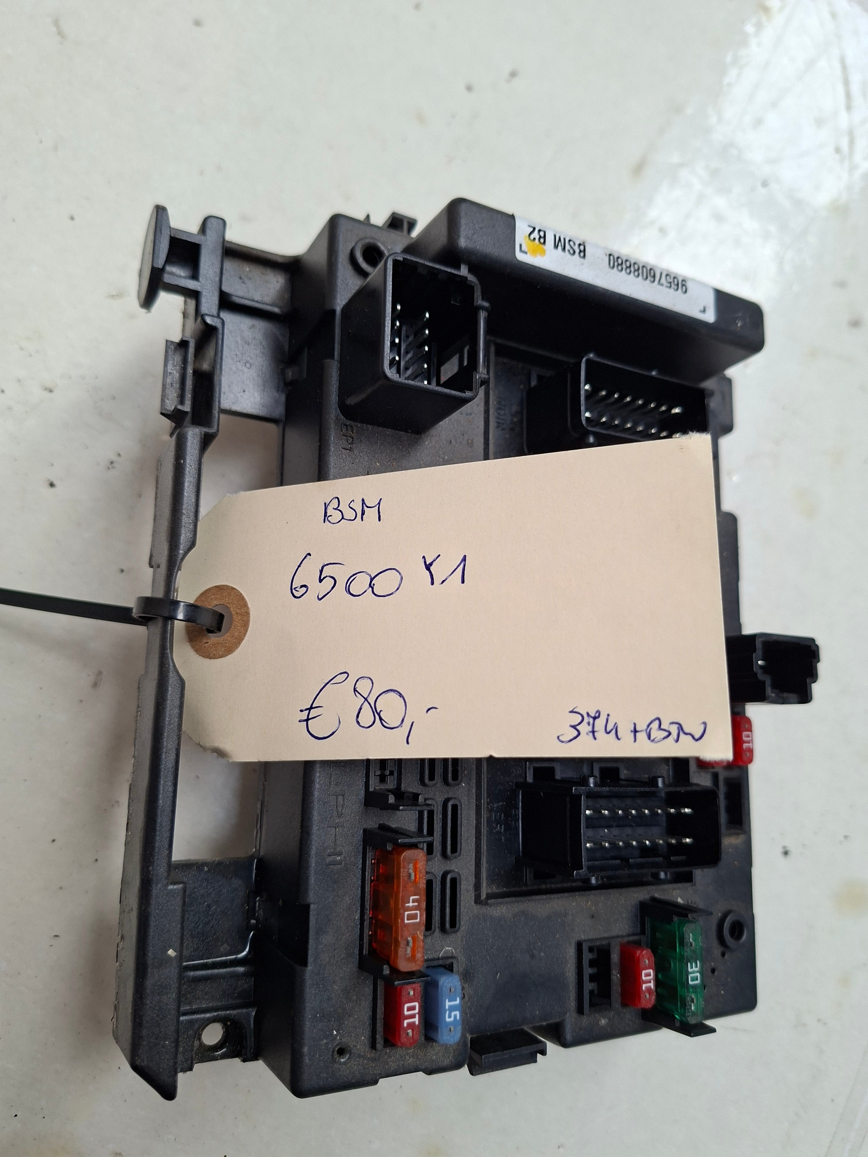Originele BSM-module van een Peugeot 206 (OEM 6500 Y1), bouwjaar 2005

