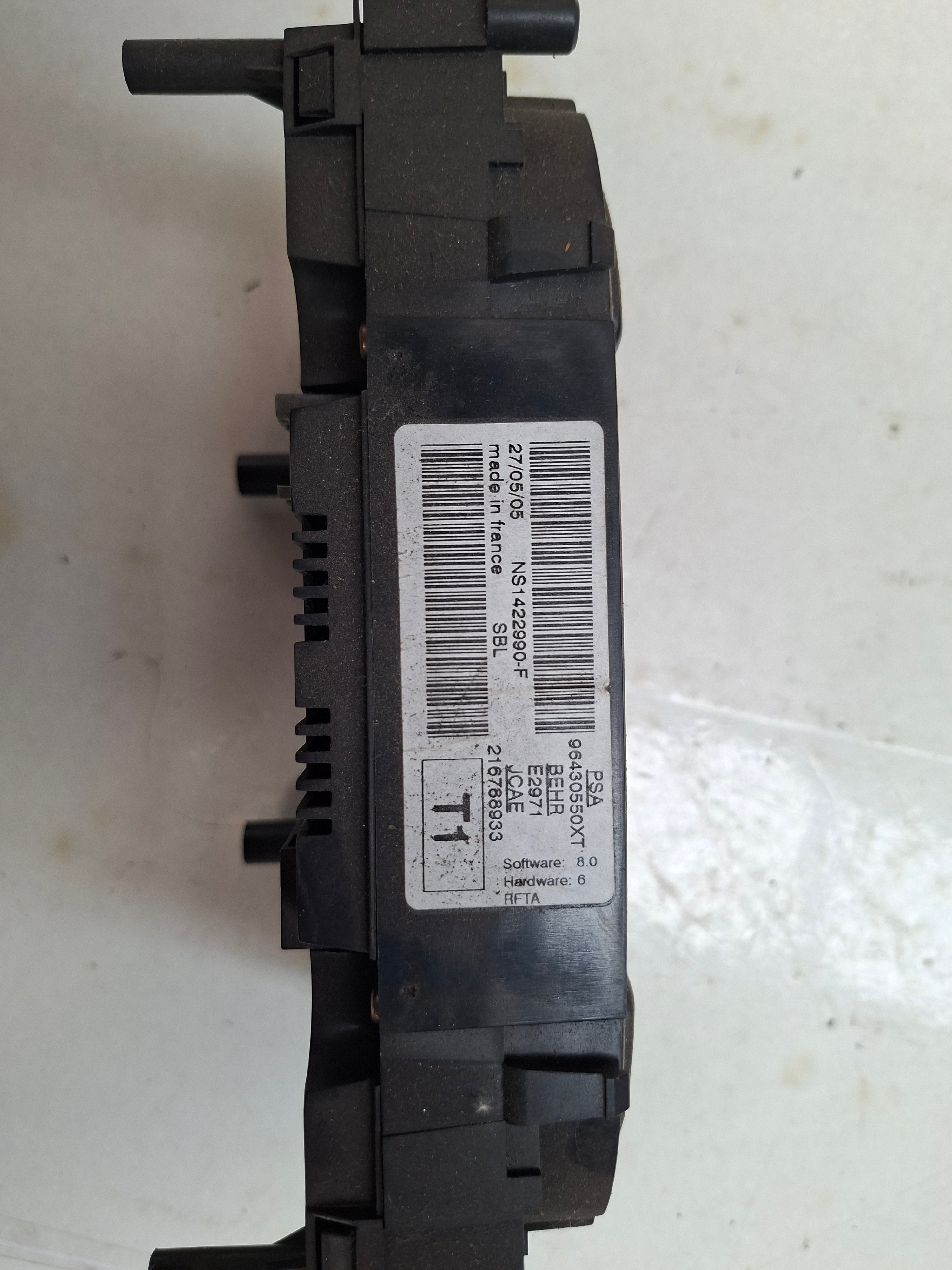 Bedieningspaneel airco / verwarming Peugeot 307