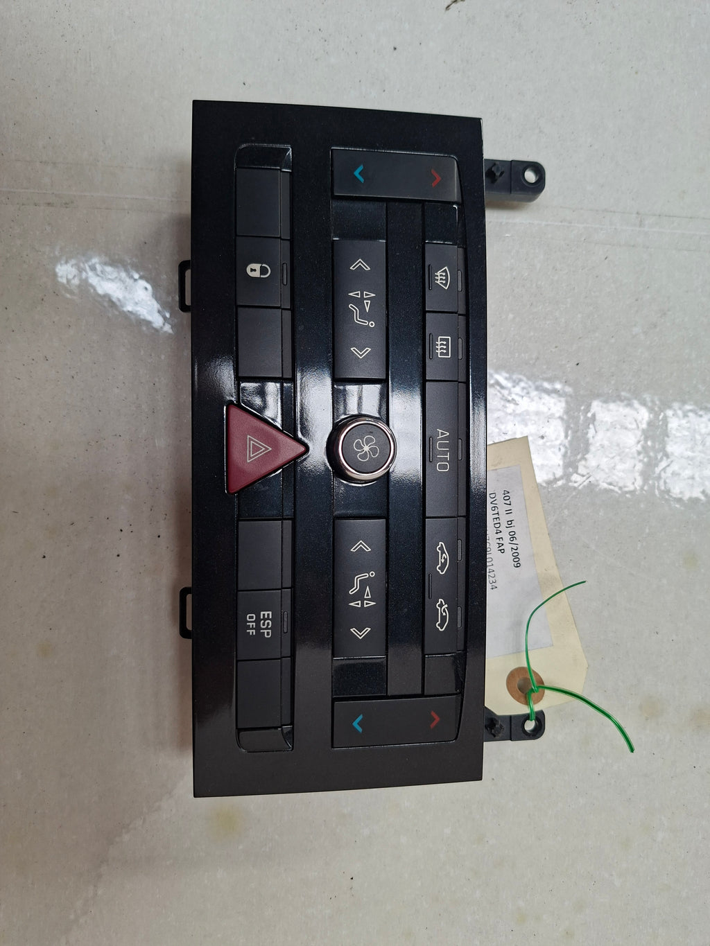 Bedieningspaneel verwarming Peugeot 407