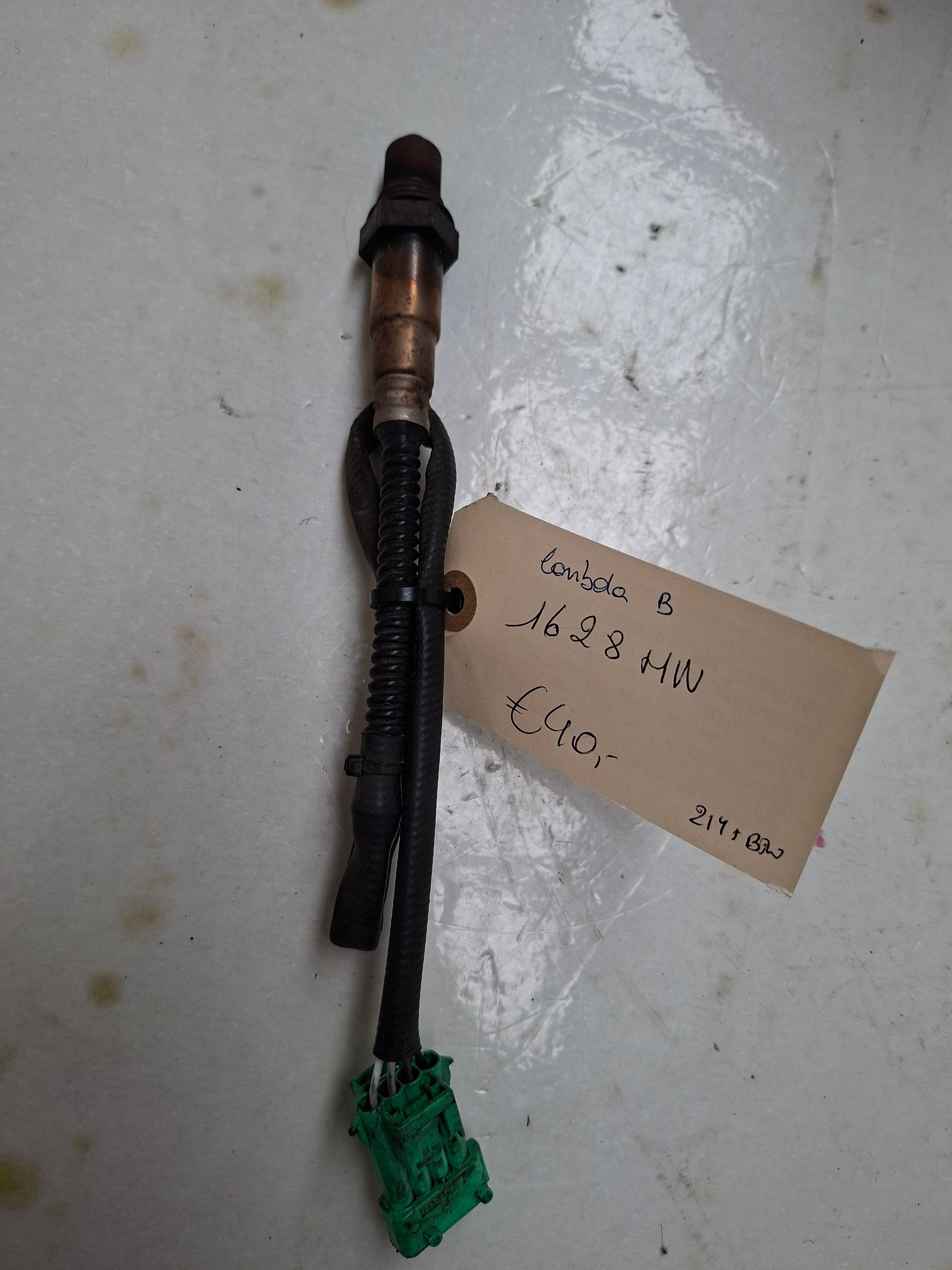 Originele lambdasonde boven van een Peugeot 206 (OEM 1628 HN), bouwjaar 2004