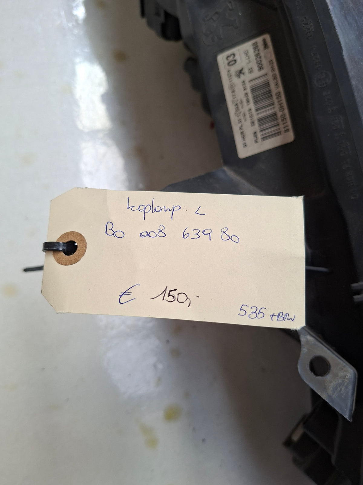 Originele koplamp links van een Peugeot 108 (OEM B0 008 639 80), bouwjaar 2019