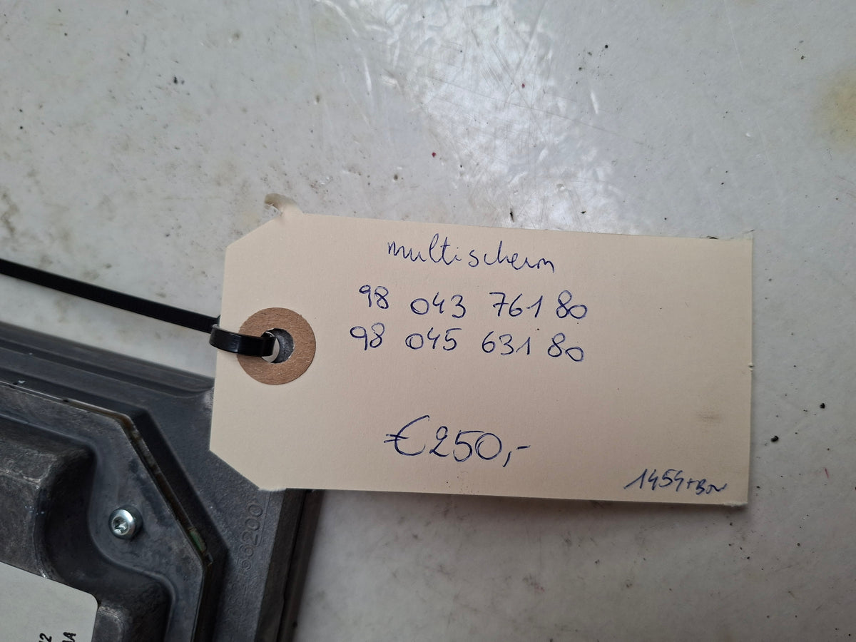 Origineel multischerm van een Peugeot 508 Berline (OEM 98 043 761 80 / 98 045 631 80), bouwjaar 2013

