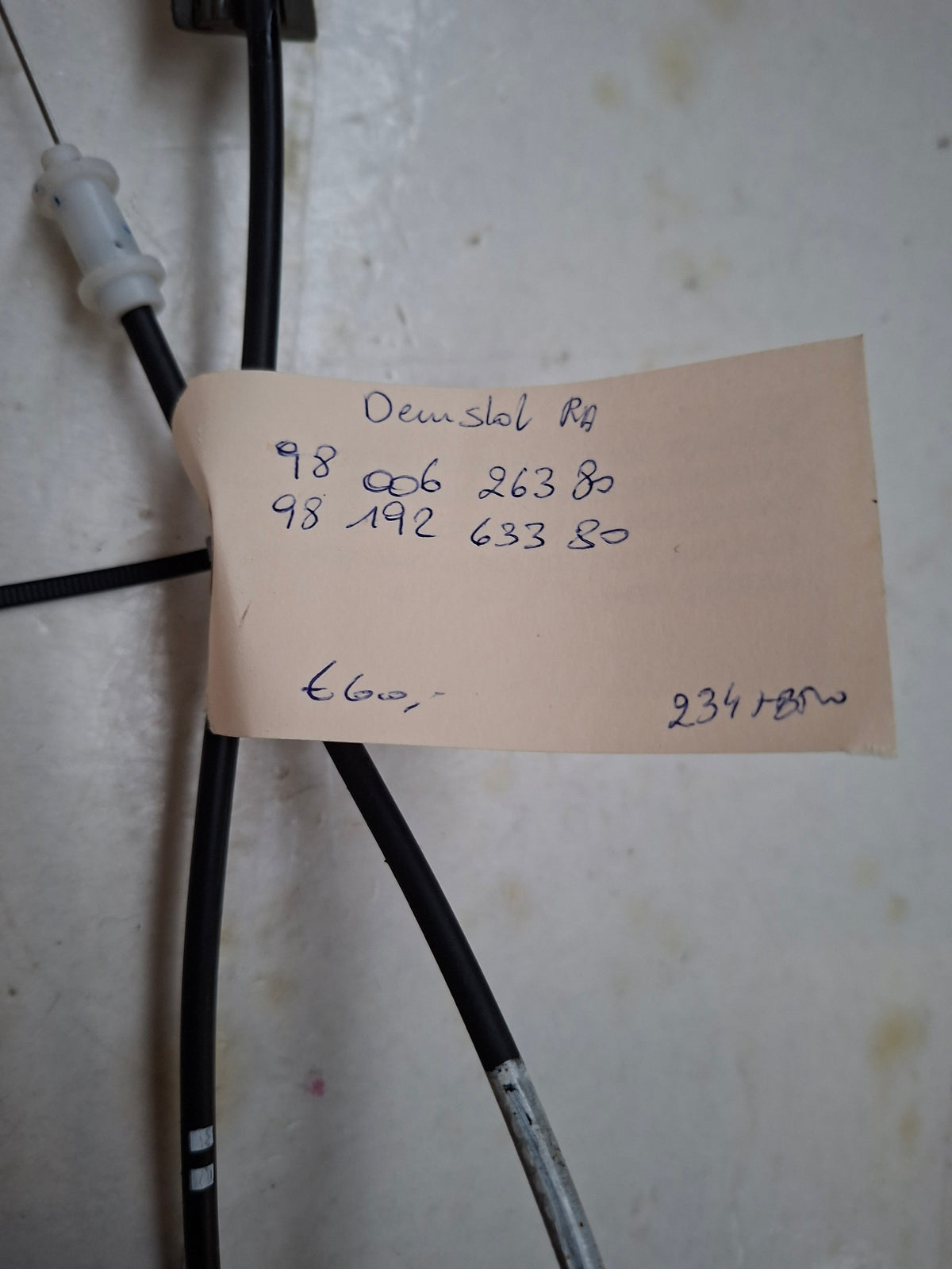Origineel deurslot rechtsachter van een Peugeot 508 Berline (OEM 98 006 263 80 / 98 192 633 80), bouwjaar 2013