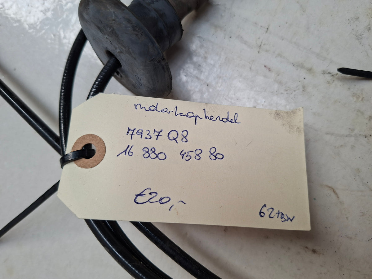 Originele motorkapkabel van een Peugeot Partner B9 (OEM 7937 Q8 / 16 880 458 80), bouwjaar 2018