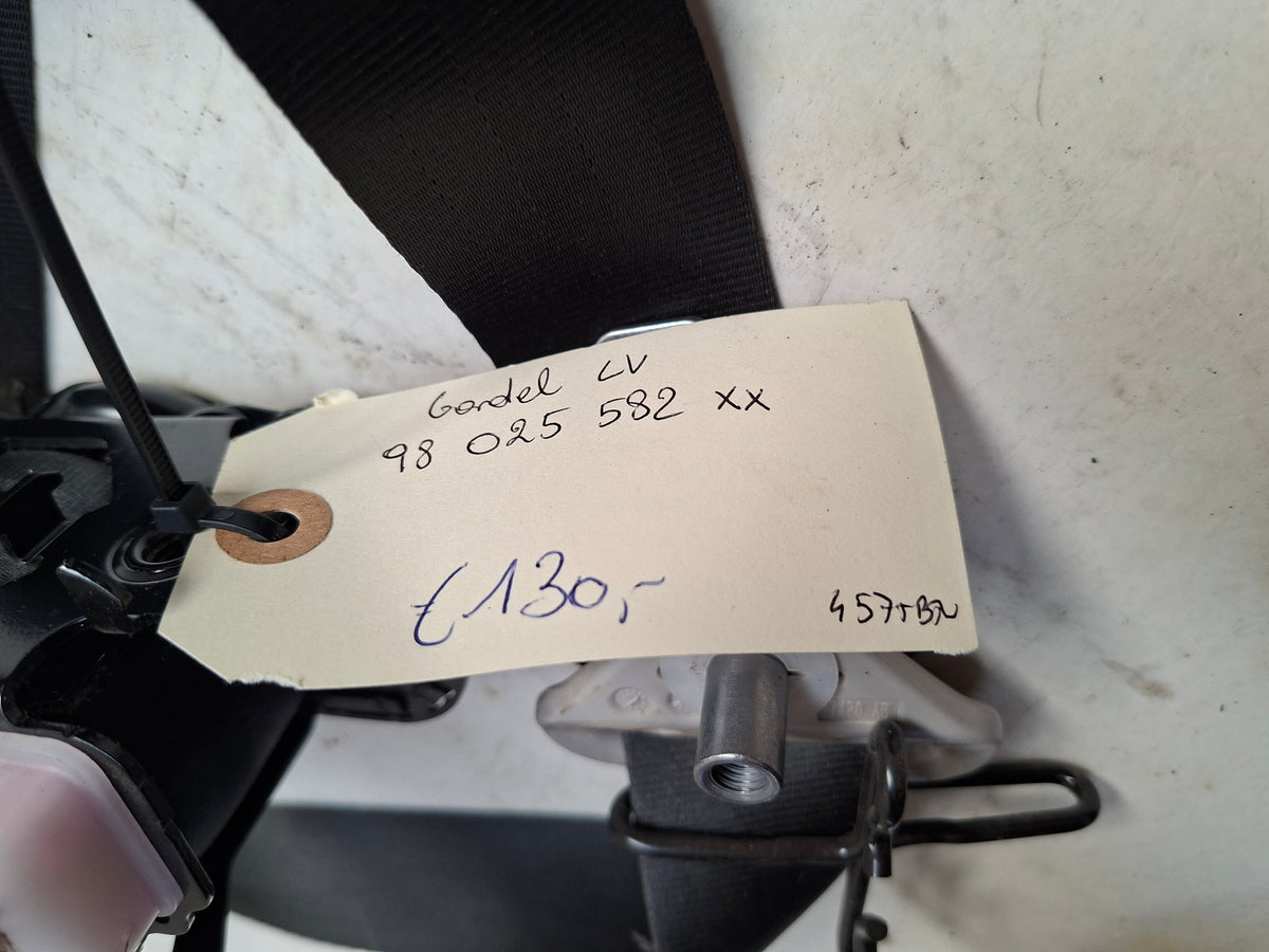 Originele gordel links voor van een Peugeot Partner B9 (OEM 98 025 582 XX), bouwjaar 2018