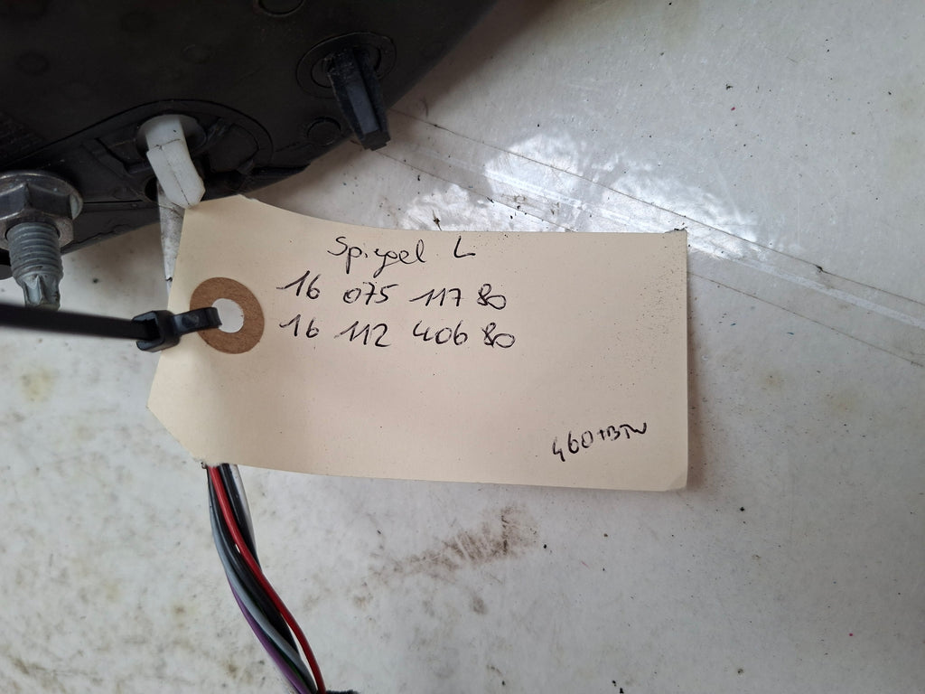 Originele buitenspiegel links van een Peugeot 208 (OEM 16 075 117 80 / 16 112 406 80), bouwjaar 2013