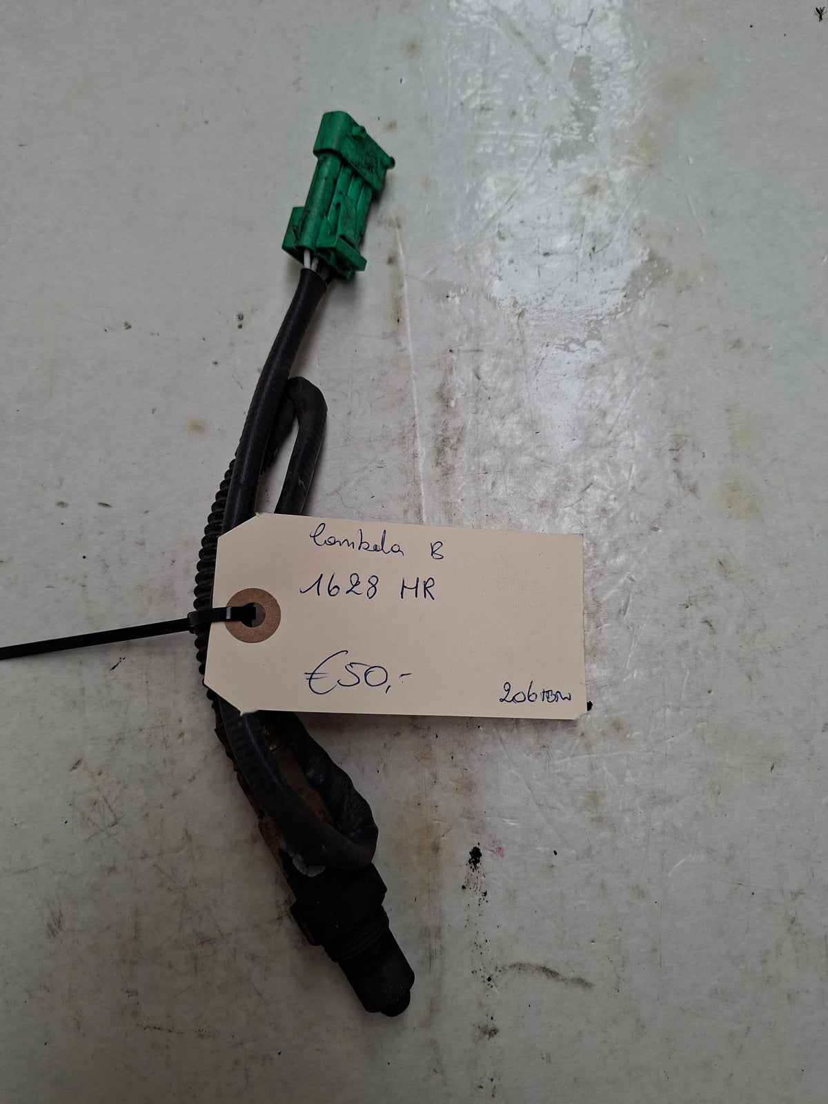 Originele lambdasonde van een Peugeot 206 (OEM 1628 HR), bouwjaar 2004