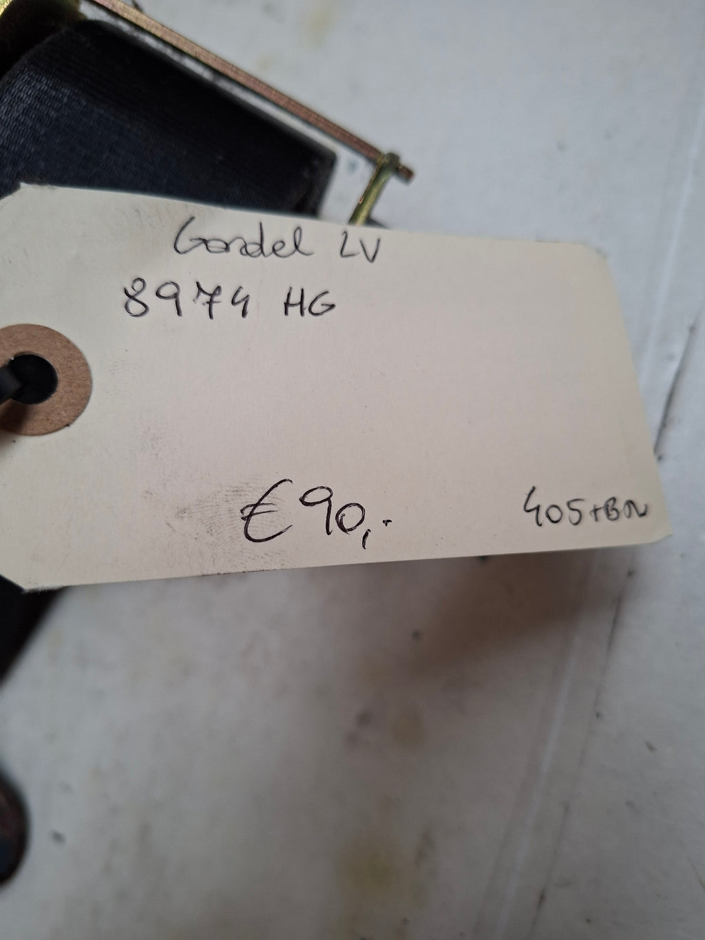 Originele gordel links voor van een Peugeot 407 (OEM 8974 HG), bouwjaar 2006