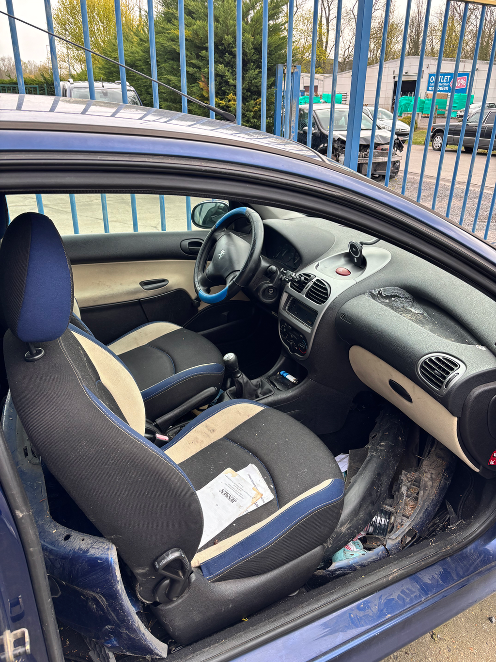 Peugeot 206 DK blauw