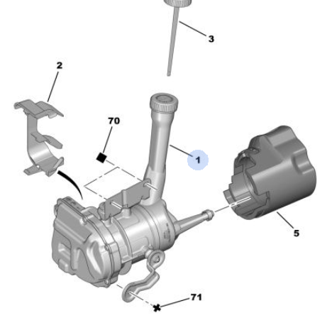 Originele tweedehands servopomp Peugeot 308 T7 1.6 HDi - motorcode DV6TED4 - OEM (4008 55)