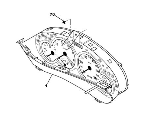 kilometerteller 206/Partner M59 (6106 LE)